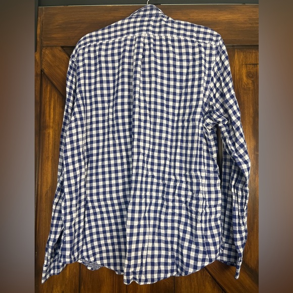 Ralph Lauren Blue Check Button Up Long Seeve Men's XXL Shirt - Picture 4 of 12